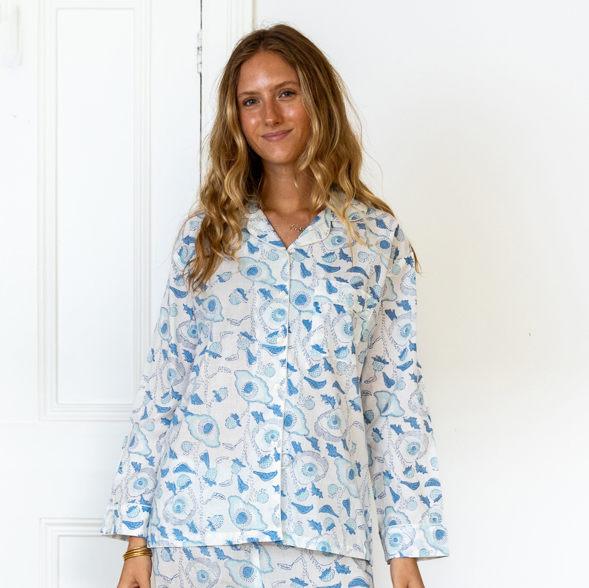 COTTON PYJAMAS - BLUE  BUTTERCUP