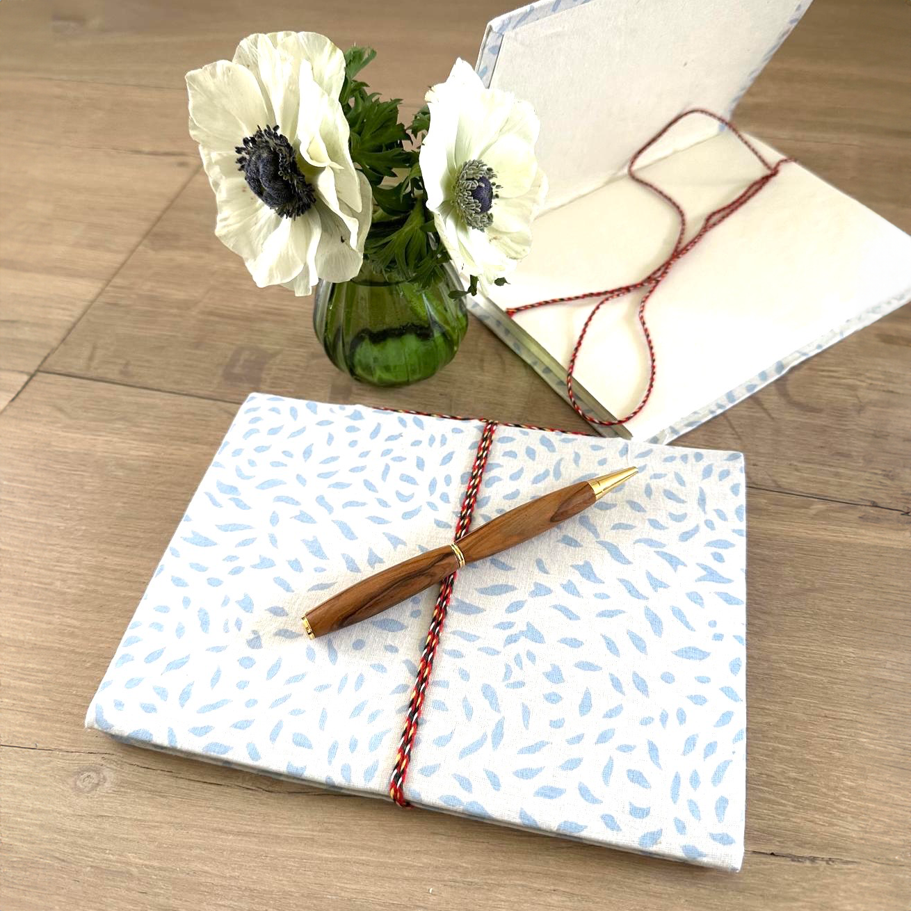 HAND MADE NOTEBOOK - BLUE CONFETTI