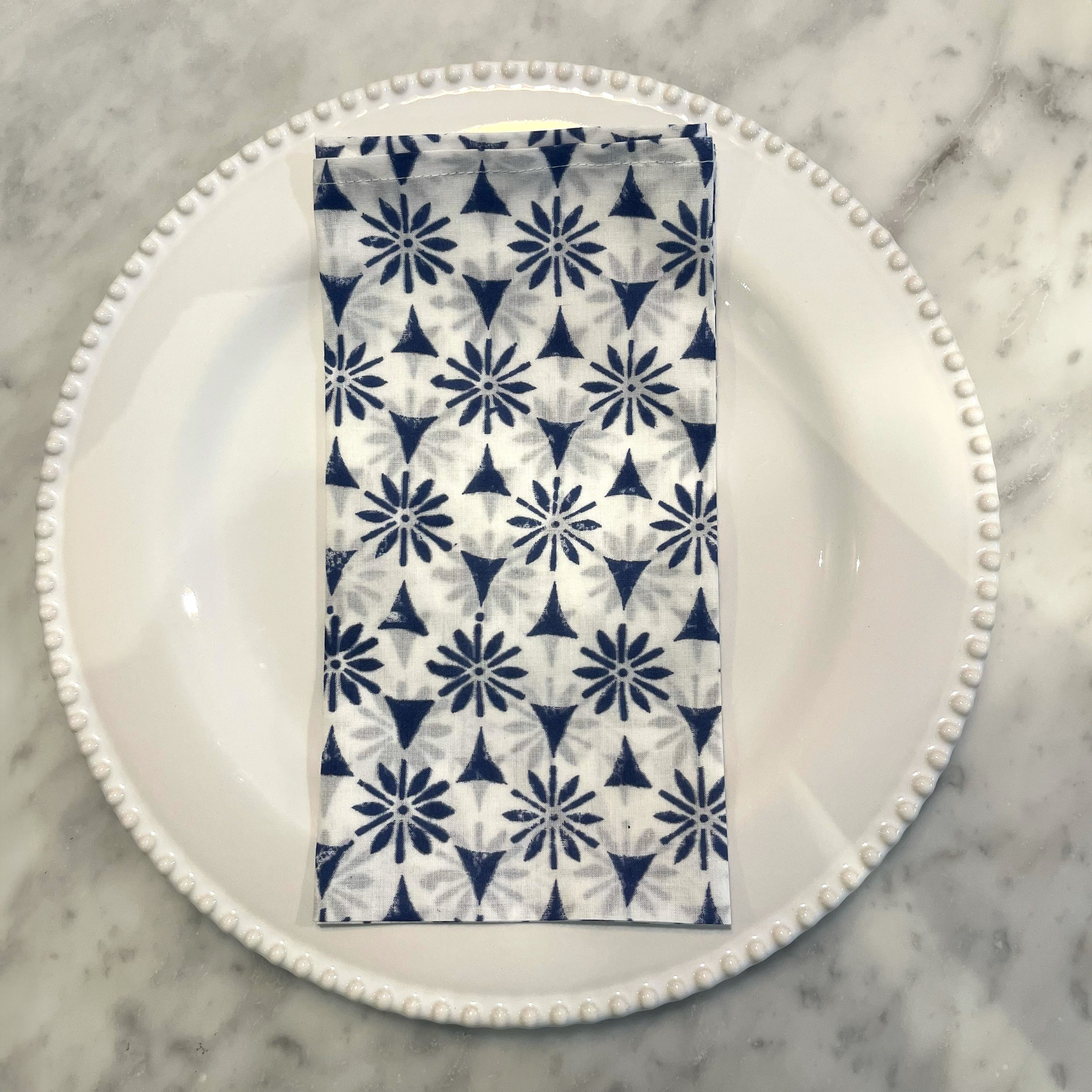LIGHTWEIGHT NAPKINS - BLUE DAISY