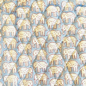 HOT WATER BOTTLE -  BLUE ELEPHANT