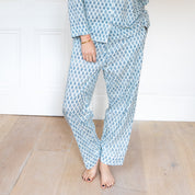 COTTON PYJAMAS - BLUE FERN