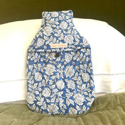 HOT WATER BOTTLE -  BLUE FLORAL