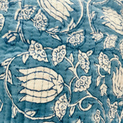 LARGE COTTON WASH BAG - BLUE FLORAL (Was £24)