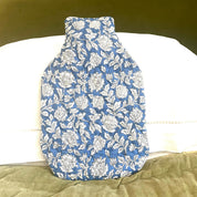 HOT WATER BOTTLE -  BLUE FLORAL