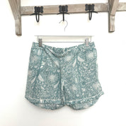 PYJAMA SHORTS - BLUE FLORAL