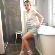 PYJAMA SHORTS - BLUE FLORAL