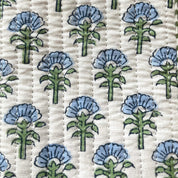 COTTON GLASSES CASE - BLUE DAISY