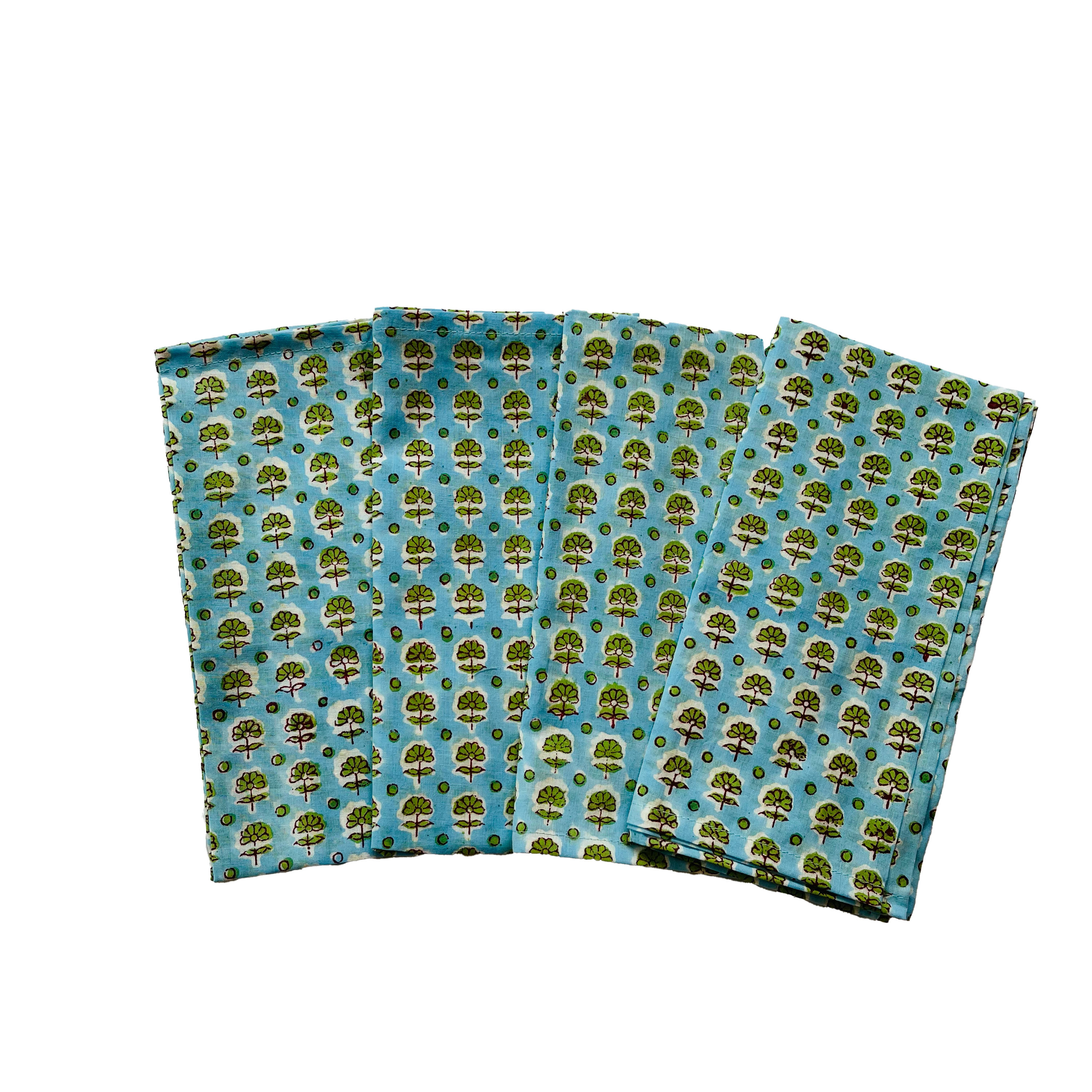 COTTON NAPKINS - BLUE FORGET ME NOT