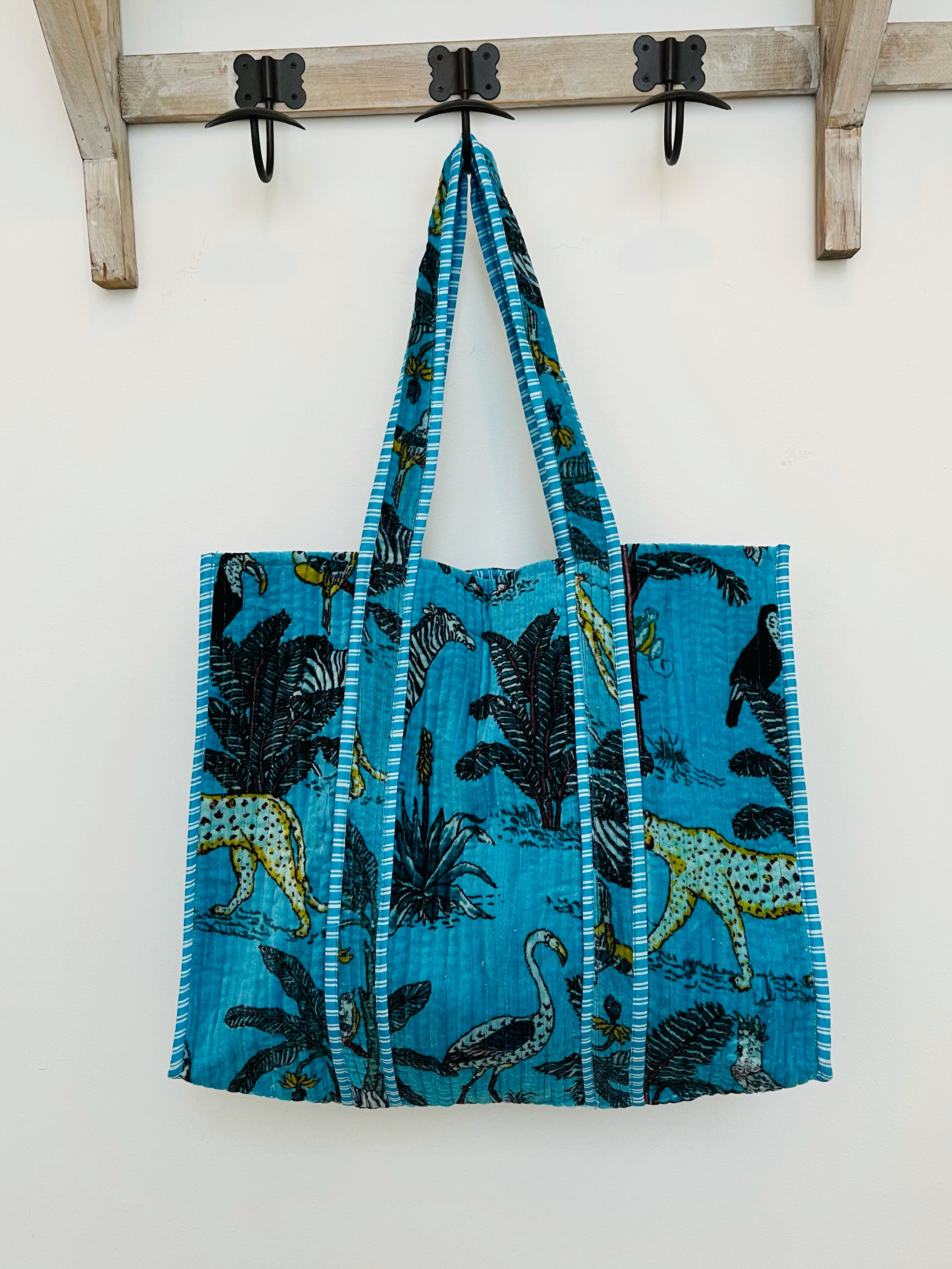 VELVET BAG - TURQUOISE