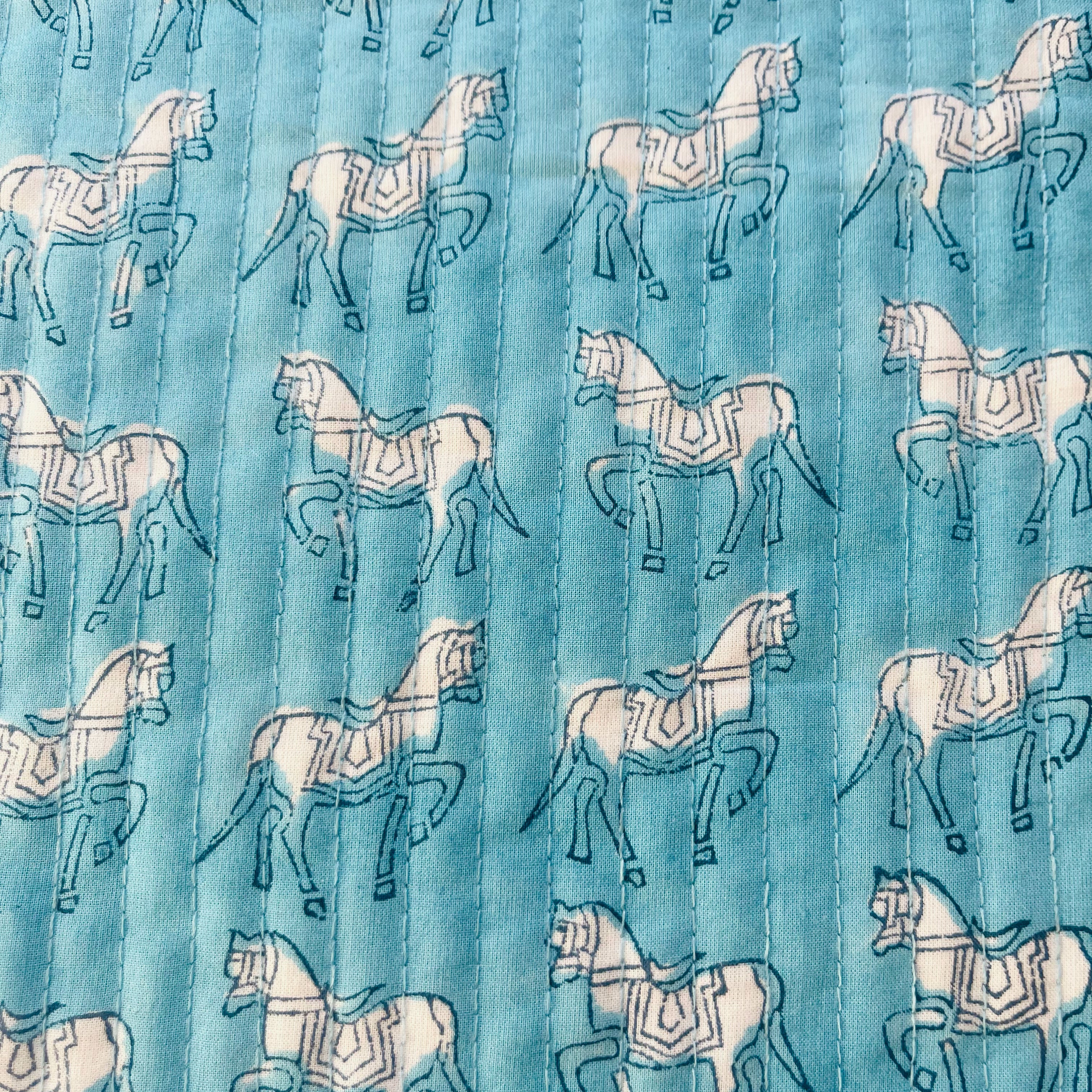 LAPTOP CASE - SKY BLUE HORSE