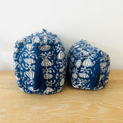 WASH BAG + MAKE UP POUCH SET - BLUE LOTUS