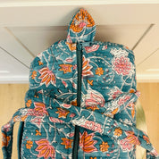 WEEKEND BAG - BLUE AND PINK LILY