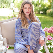 COTTON PYJAMAS - BLUE STRIPE