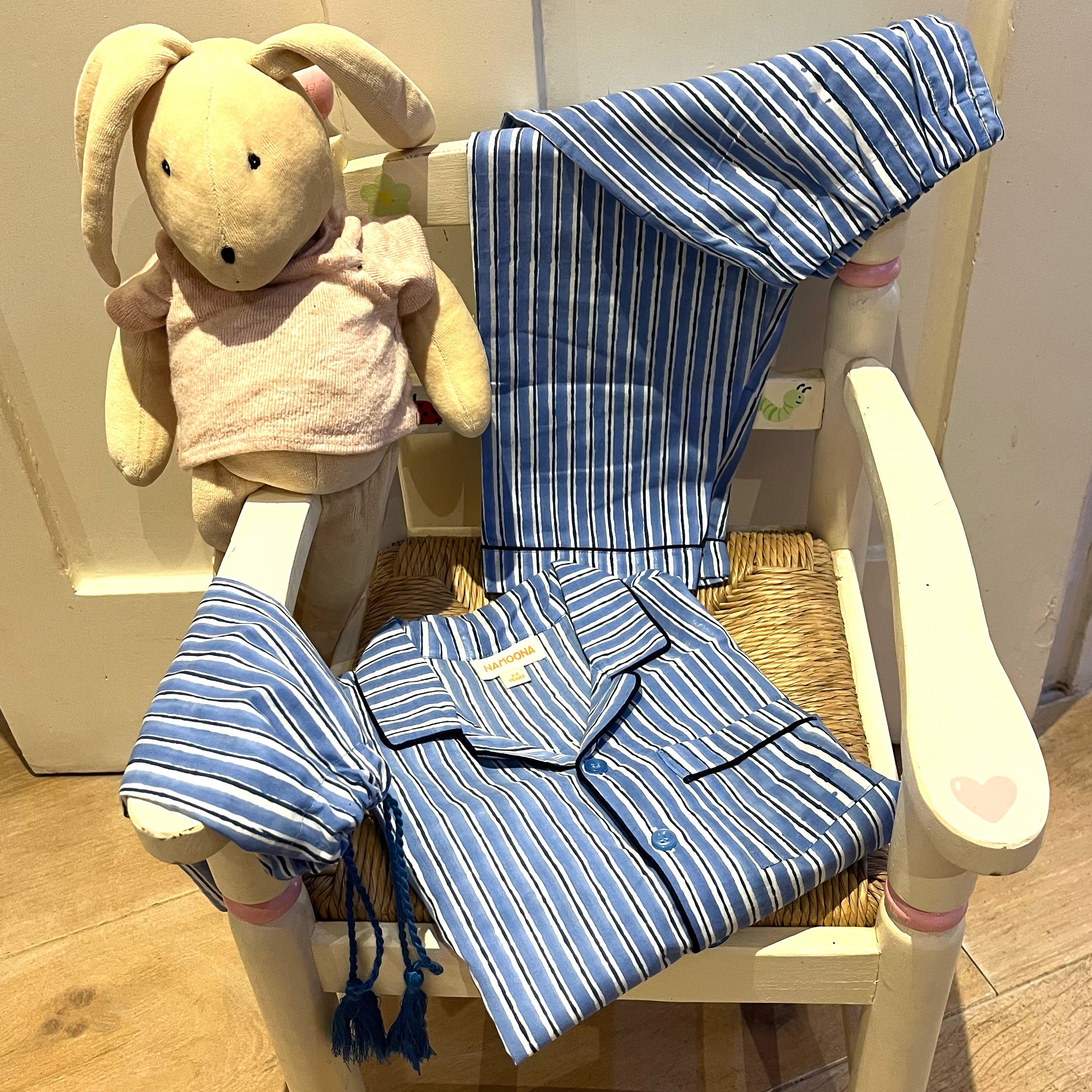 CHILDREN'S PYJAMAS - BLUE STRIPE