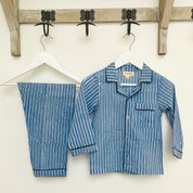 CHILDREN'S PYJAMAS - BLUE STRIPE