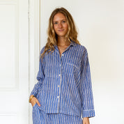 COTTON PYJAMAS - BLUE STRIPE