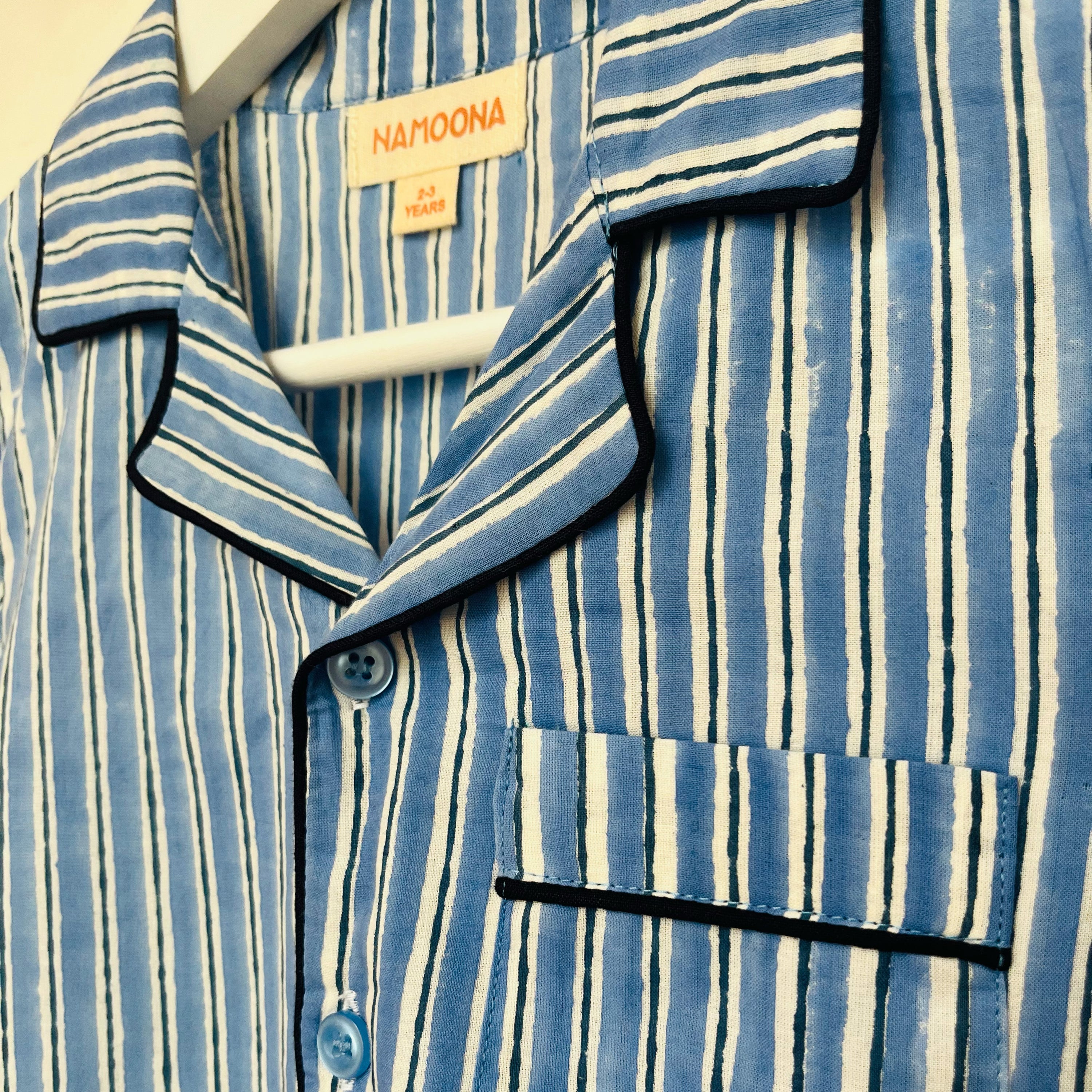 CHILDREN'S PYJAMAS - BLUE STRIPE