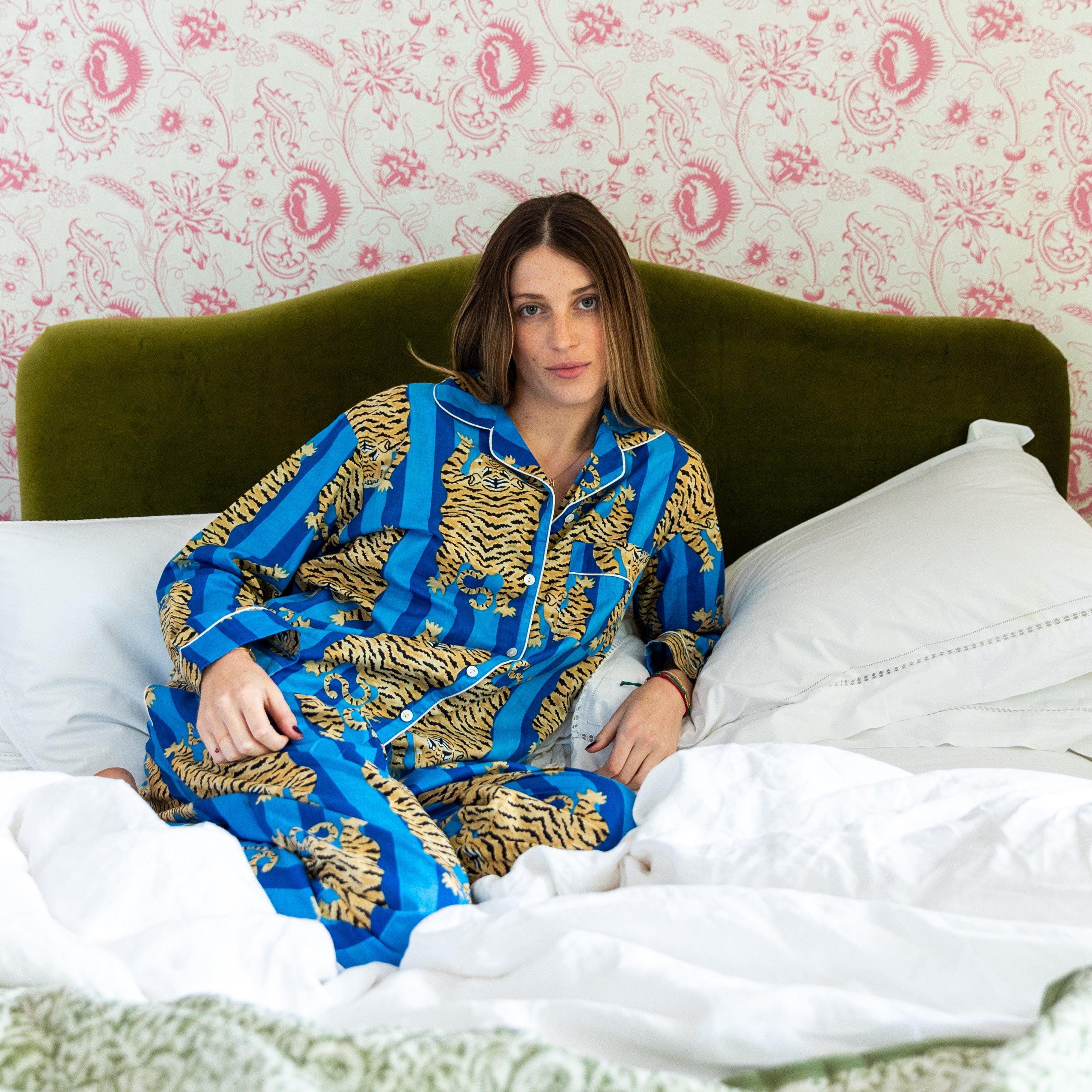COTTON PYJAMAS - BLUE TIGER