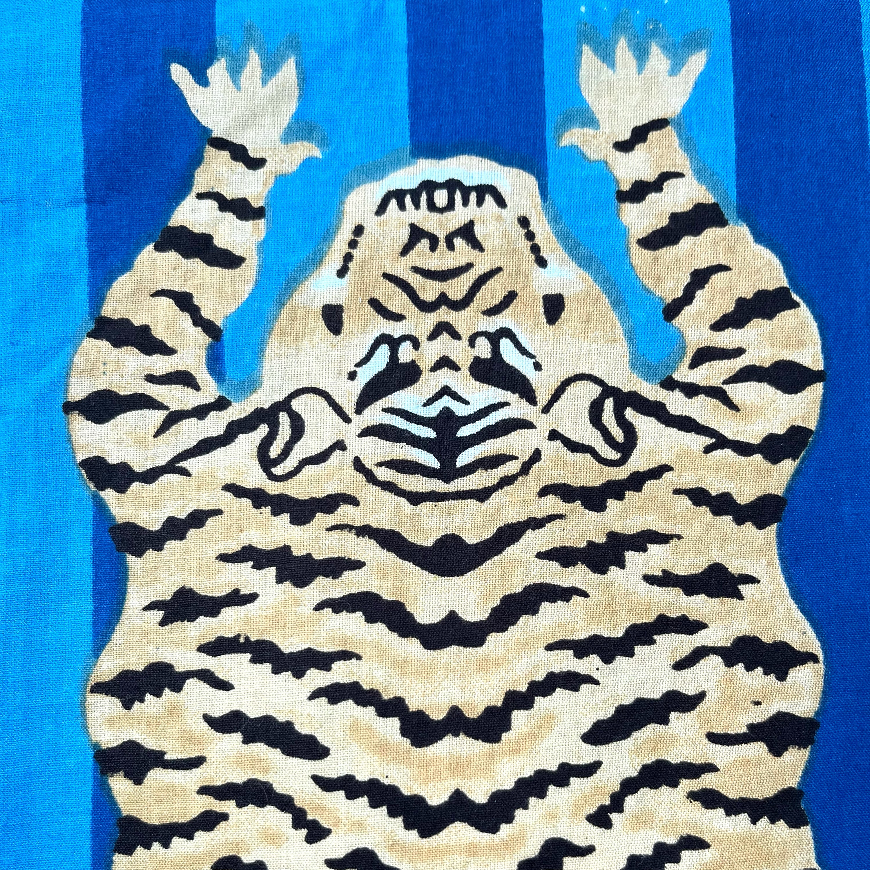 COTTON PYJAMAS - BLUE TIGER