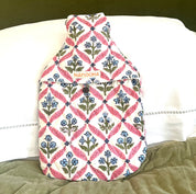 HOT WATER BOTTLE -  BLUE TRELLIS