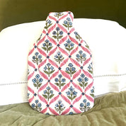 HOT WATER BOTTLE -  BLUE TRELLIS