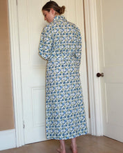 SIGNATURE COTTON ROBE - BLUE WILDFLOWERS