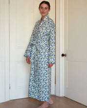 SIGNATURE COTTON ROBE - BLUE WILDFLOWERS