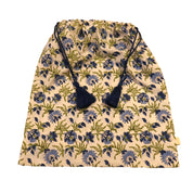 SIGNATURE COTTON ROBE - BLUE WILDFLOWERS
