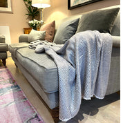 WOOL BLEND BLANKET - CAPPUCCINO