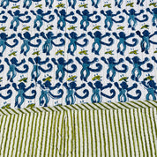 ORGANIC COTTON BABY QUILT - CHEEKY MONKEY