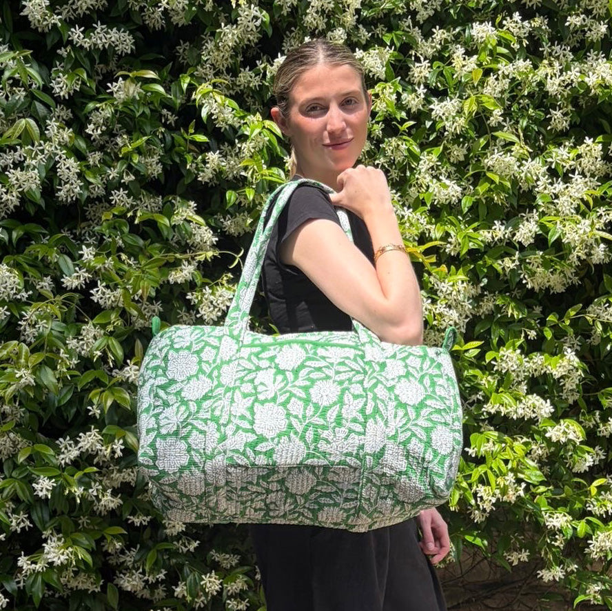 WEEKEND BAG - GREEN FLORAL
