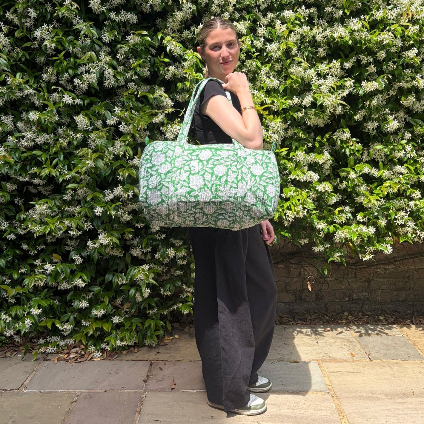 WEEKEND BAG - GREEN FLORAL