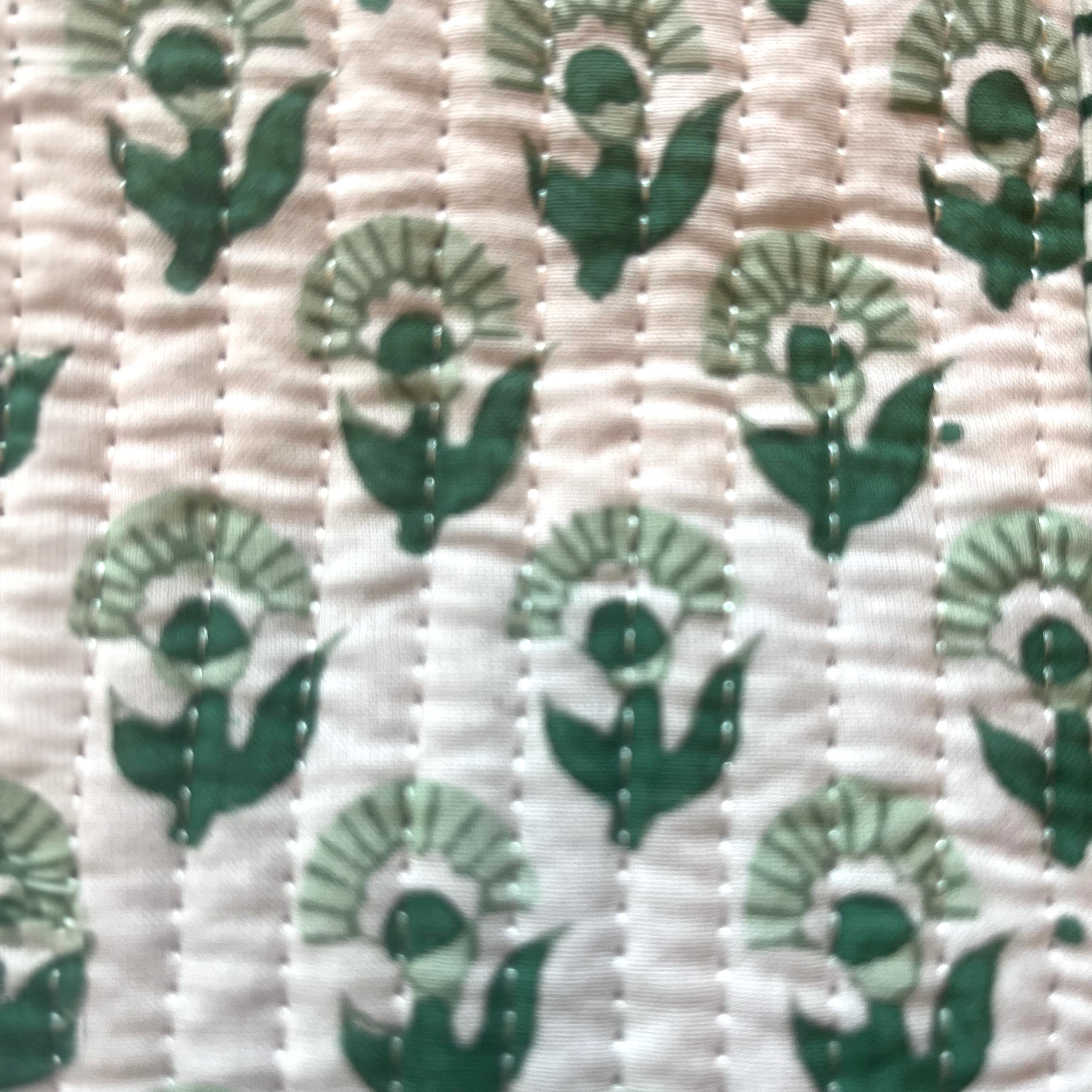 COTTON GLASSES CASE - GREEN BUTI