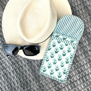 COTTON GLASSES CASE - GREEN BUTI