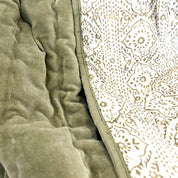 PURE VELVET QUILT - SAGE GREEN