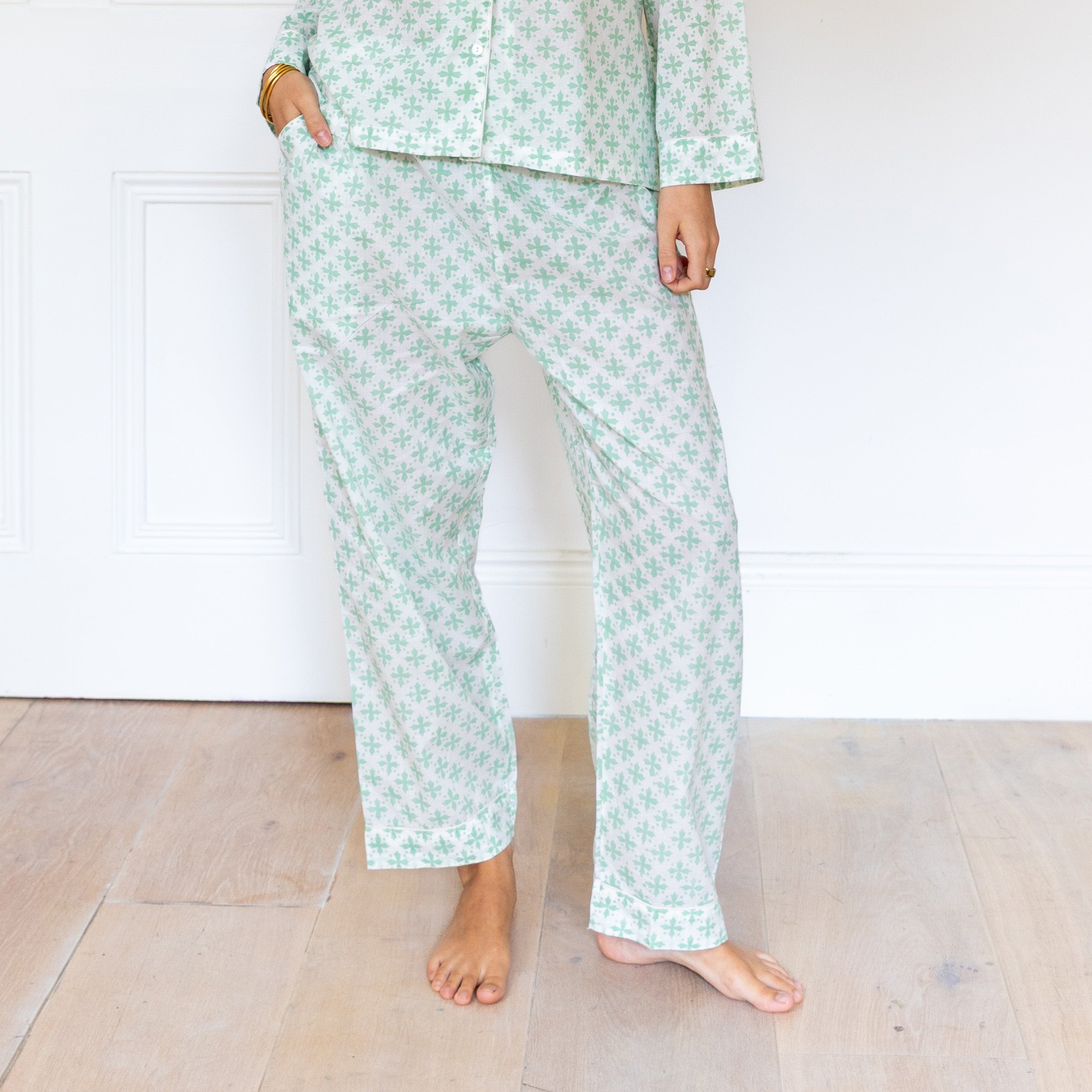 COTTON PYJAMAS - GREEN CLOVER