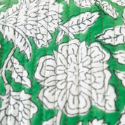 WASH BAG + MAKE UP POUCH SET - GREEN FLORAL
