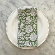 THICKER WEAVE NAPKINS - SAGE GREEN FLORAL