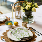 THICKER WEAVE NAPKINS - SAGE GREEN FLORAL