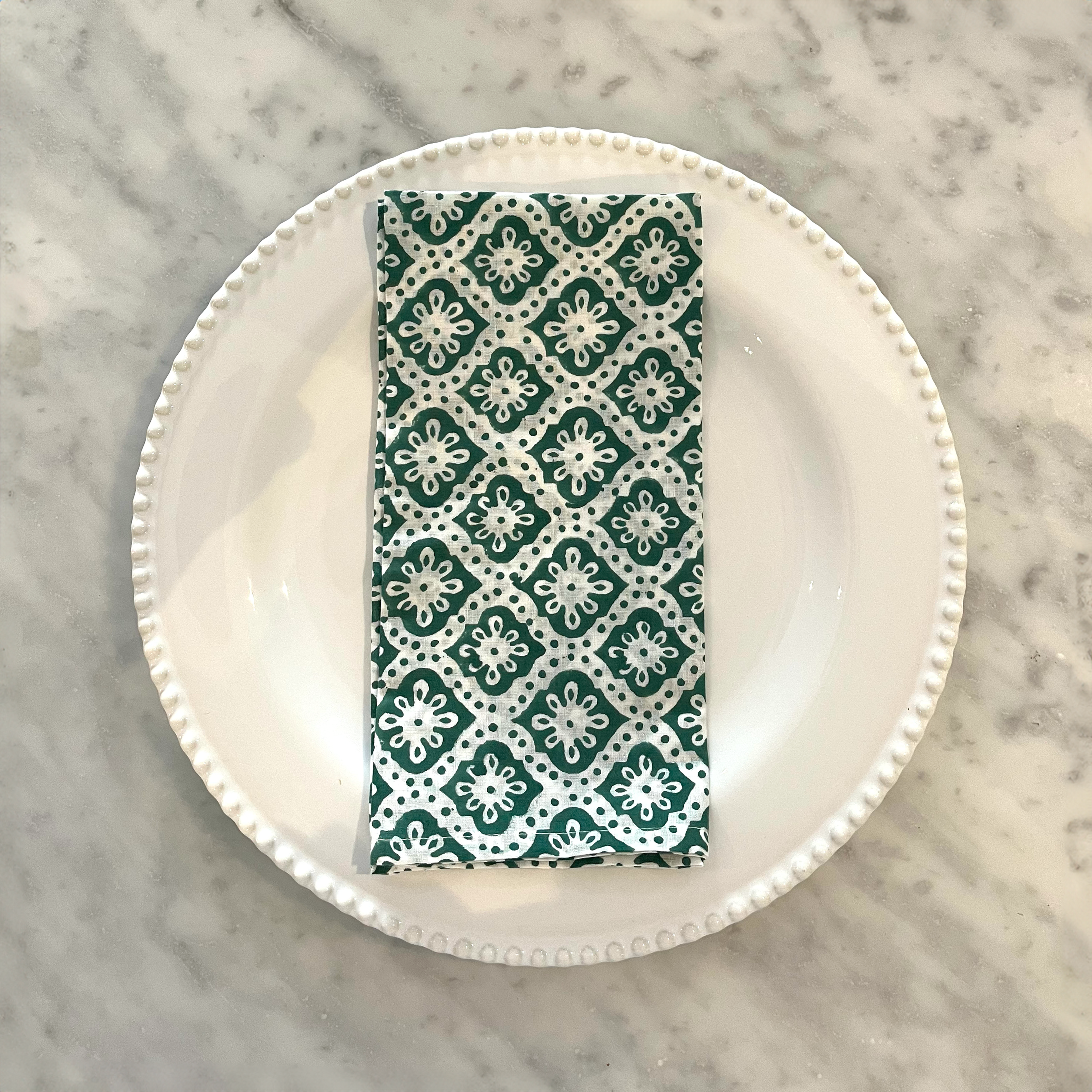 LIGHTWEIGHT NAPKINS - BOTTLE GREEN