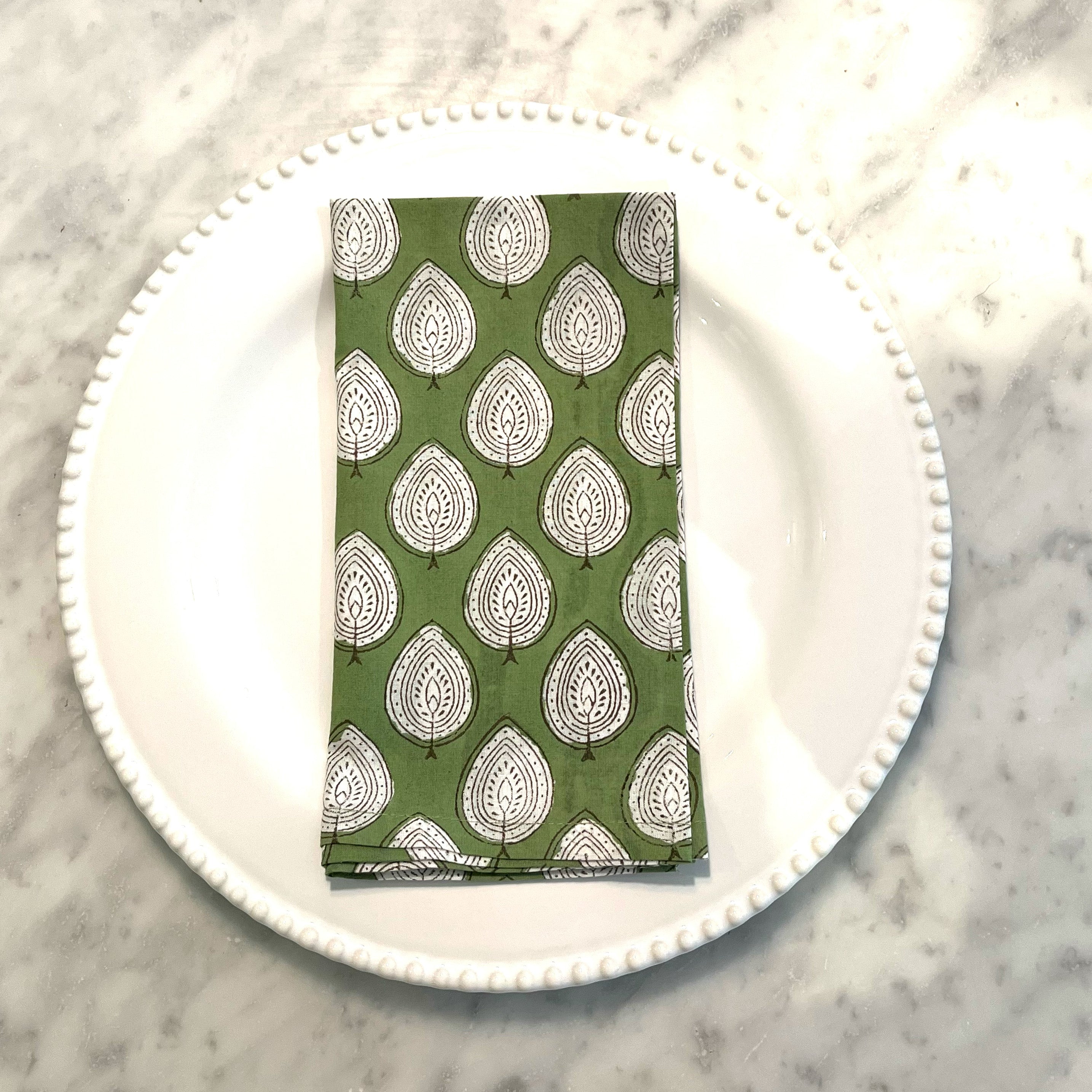 LIGHTWEIGHT NAPKINS - GREEN LEAF