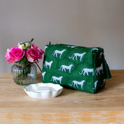 LARGE BATH BAG - GREEN LEOPARD
