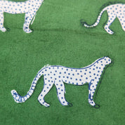 SIGNATURE COTTON ROBE - GREEN LEOPARD