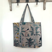 VELVET BAG - SILVER GREY