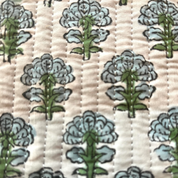 COTTON GLASSES CASE - GREY FLOWER