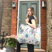 VELVET BAG - SILVER GREY