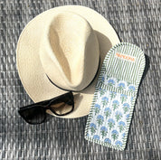 COTTON GLASSES CASE - BLUE DAISY