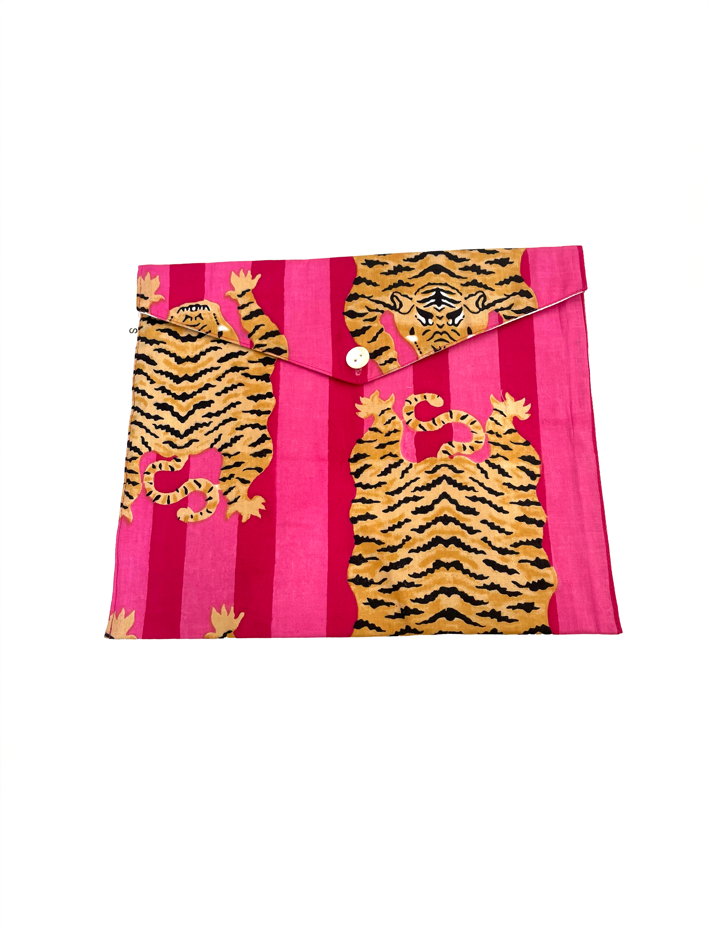 PYJAMA SHORTS - HOT PINK TIGER