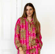 COTTON PYJAMAS - HOT PINK TIGER