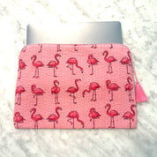LAPTOP CASE - PINK FLAMINGO